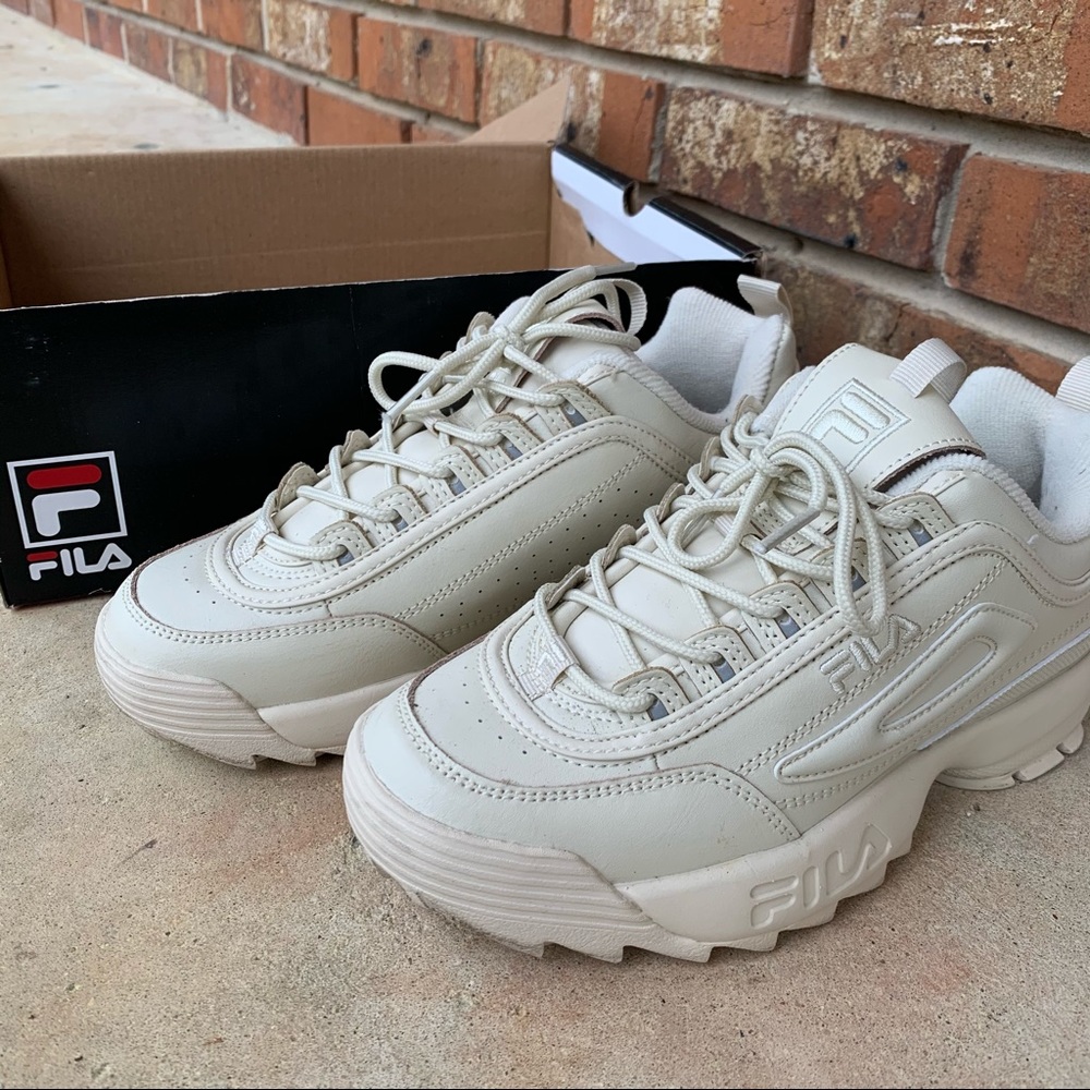 Fila Disruptor II in Turtledove color
